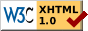 Valide W3C xhtml 1.0